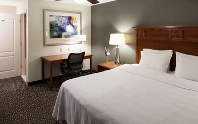 Day use room with work desk at Homewood Suites By Hilton Agoura Hills.