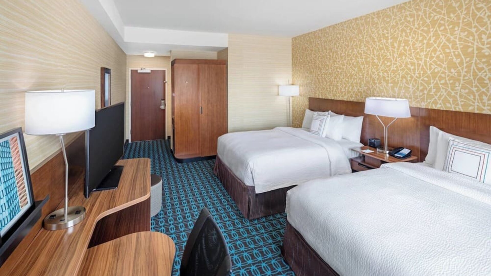 Queen beds available at Fairfield Inn & Suites By Marriott North Bergen.