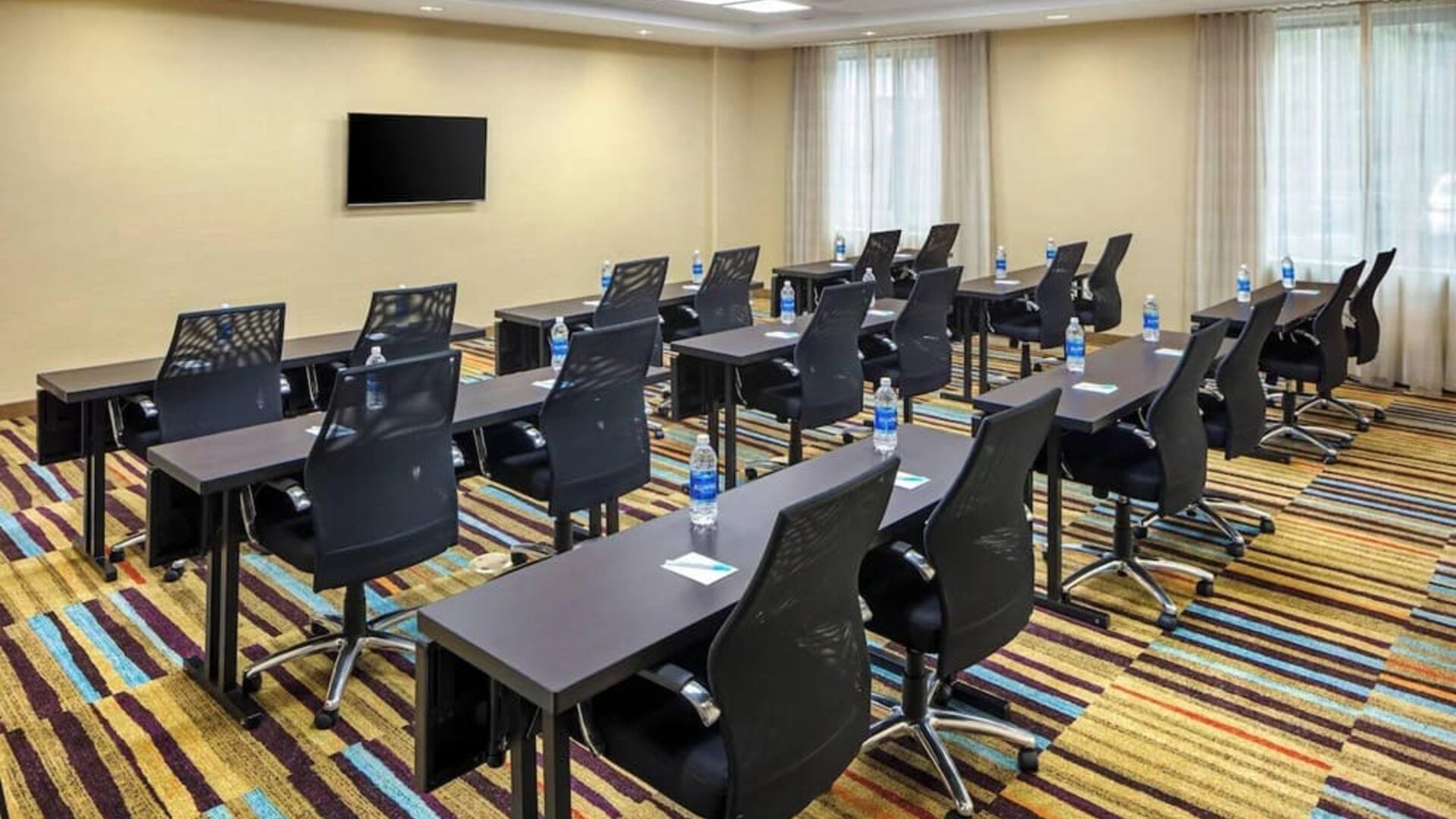 Conference room at Fairfield Inn & Suites By Marriott North Bergen.