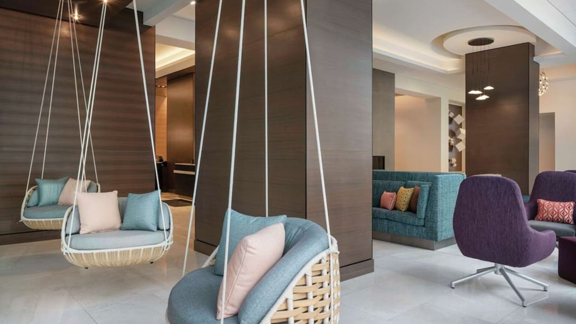 Lounge seating at Tru By Hilton Denver Downtown Convention Center.