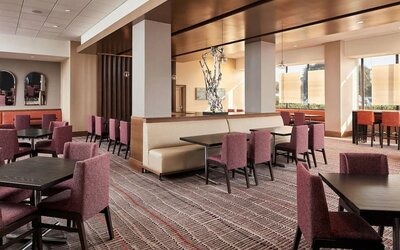 Lobby seating at Crowne Plaza Dallas Market Ctr - Love Field.