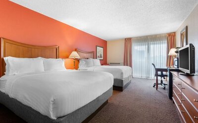 Day use twin room with work desk at Holiday Inn Express Chicago - Downers Grove..