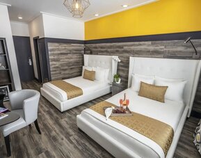 Day use twin room with workspace at Catalina Hotel & Beach Club.