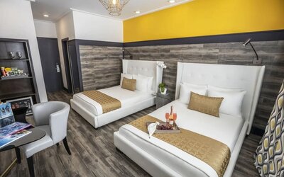 Day use twin room with workspace at Catalina Hotel & Beach Club.