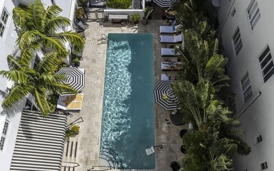 Outdoor pool at Hotel Croydon.