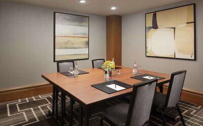 Professional meeting room at Hilton Short Hills.
