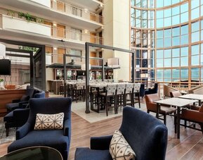 Dining area at Embassy Suites By Hilton Convention Center Las Vegas.