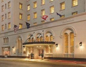 Entrance at Hilton Baton Rouge Capitol Center.