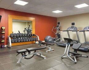 Fitness center at DoubleTree By Hilton Hartford - Bradley Airport.