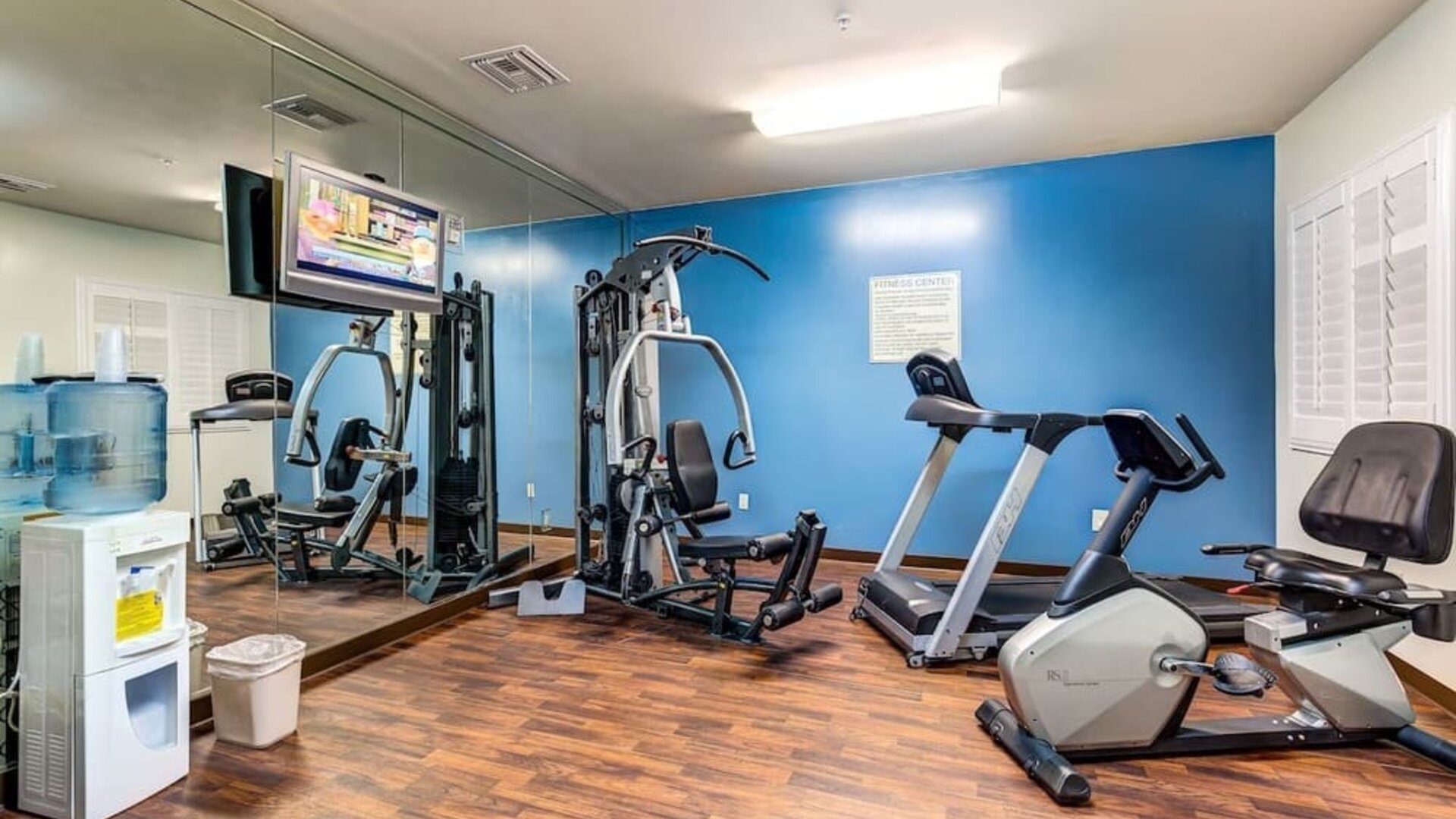 Fitness center available at Comfort Inn Pomona Near Fairplex.