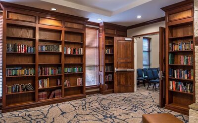 Library room at Hilton San Antonio Hill Country.