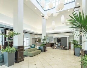Hotel lobby at Hilton Garden Inn Dothan.