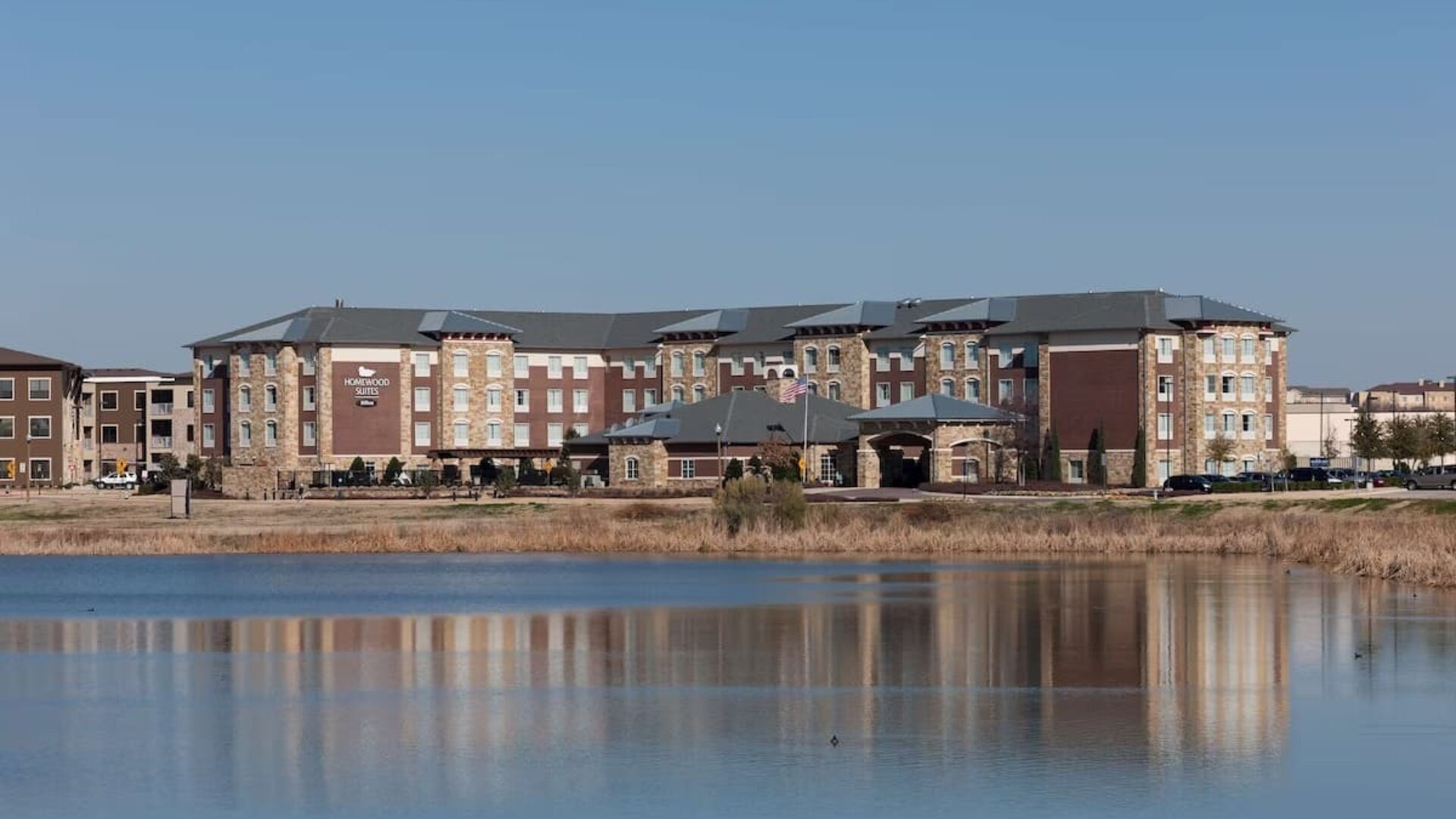 Exterior view of Homewood Suites By Hilton Denton.
