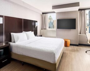 Day use room with work desk and private bathroom at Hampton Inn Manhattan/Times Square Central.