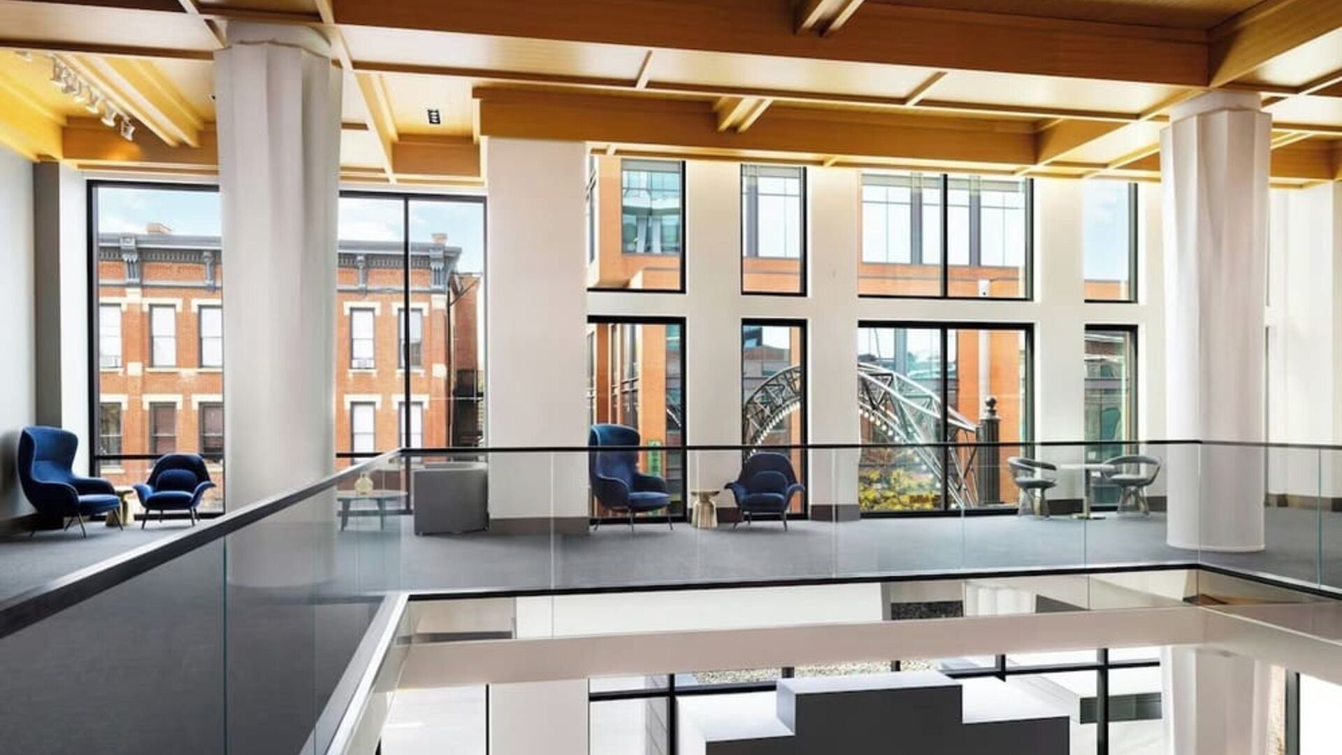 Lounge seating at Le Méridien Columbus, The Joseph.