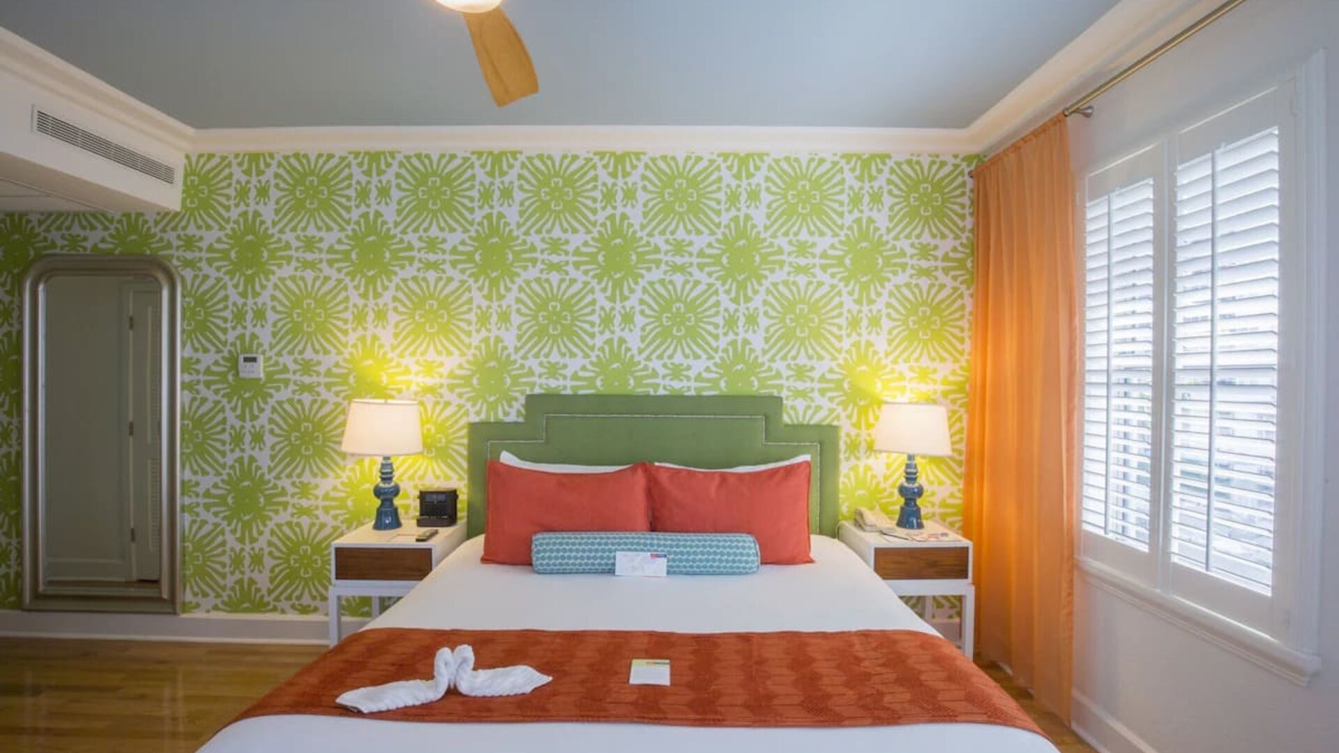 King bed at Circa 39 Hotel.