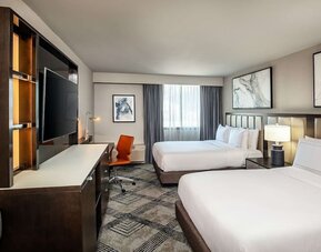 Day use twin room with work desk at DoubleTree By Hilton Washington DC North/Gaithersburg.