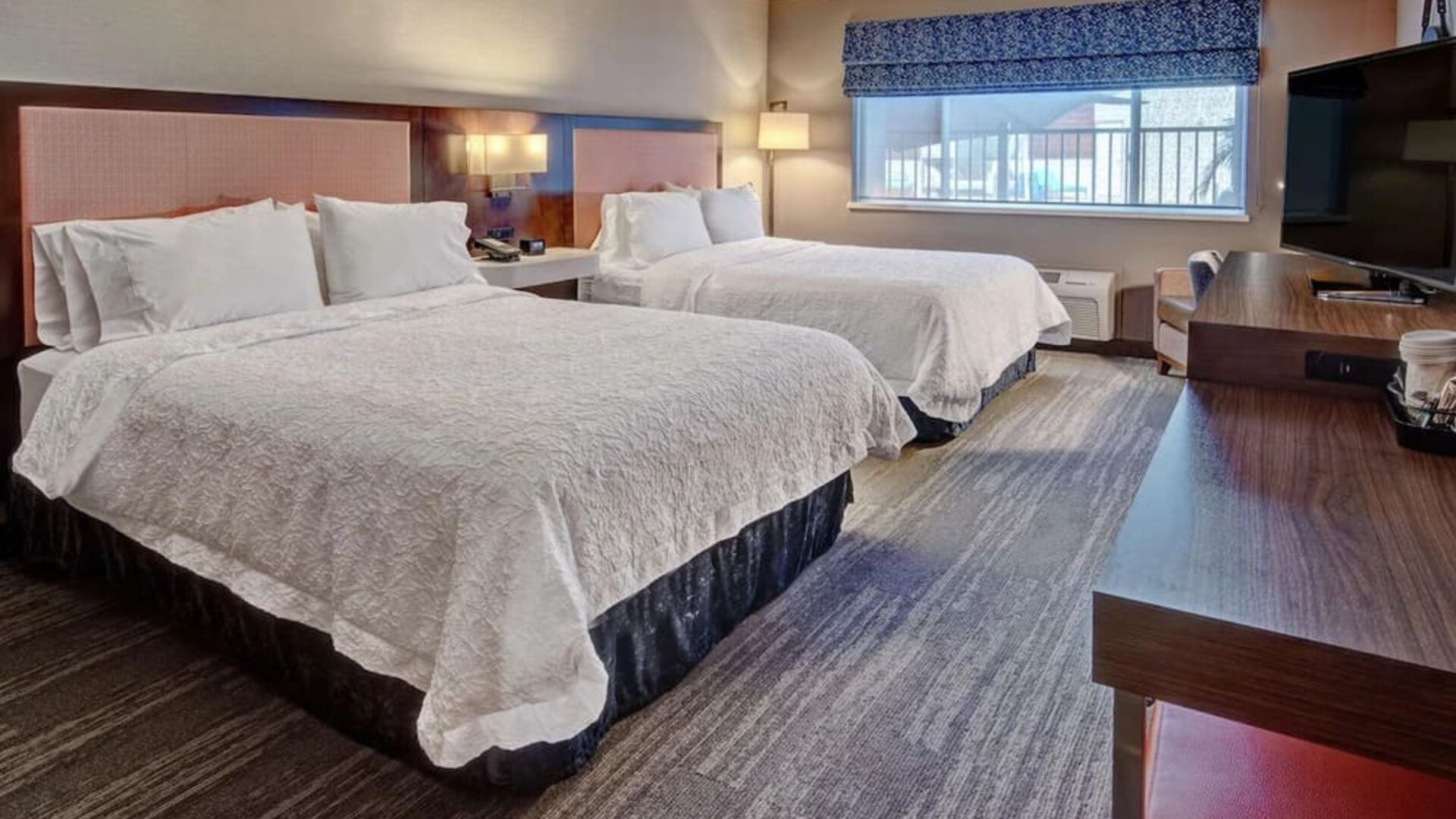 Day use twin room at Hampton Inn Vallejo.