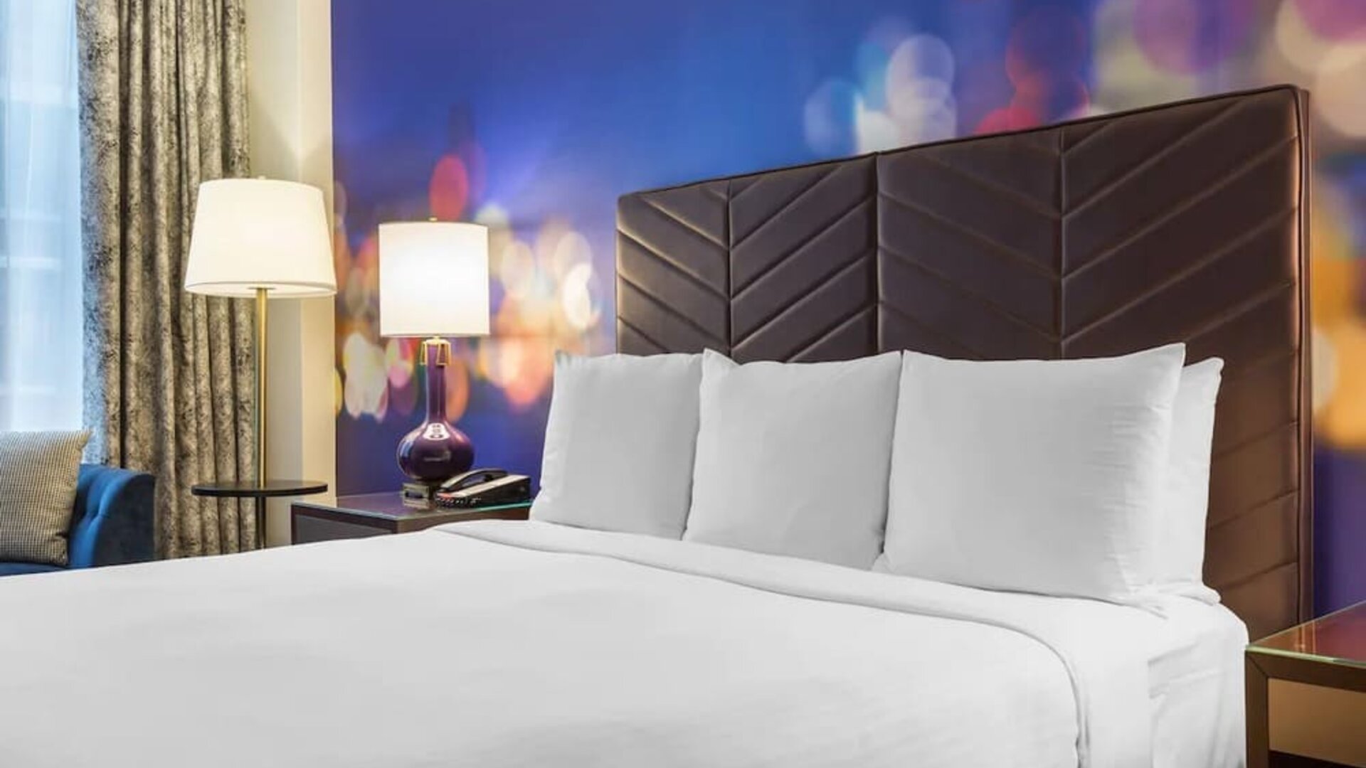 King bed at The Chicago Hotel Collection - Magnificent Mile.