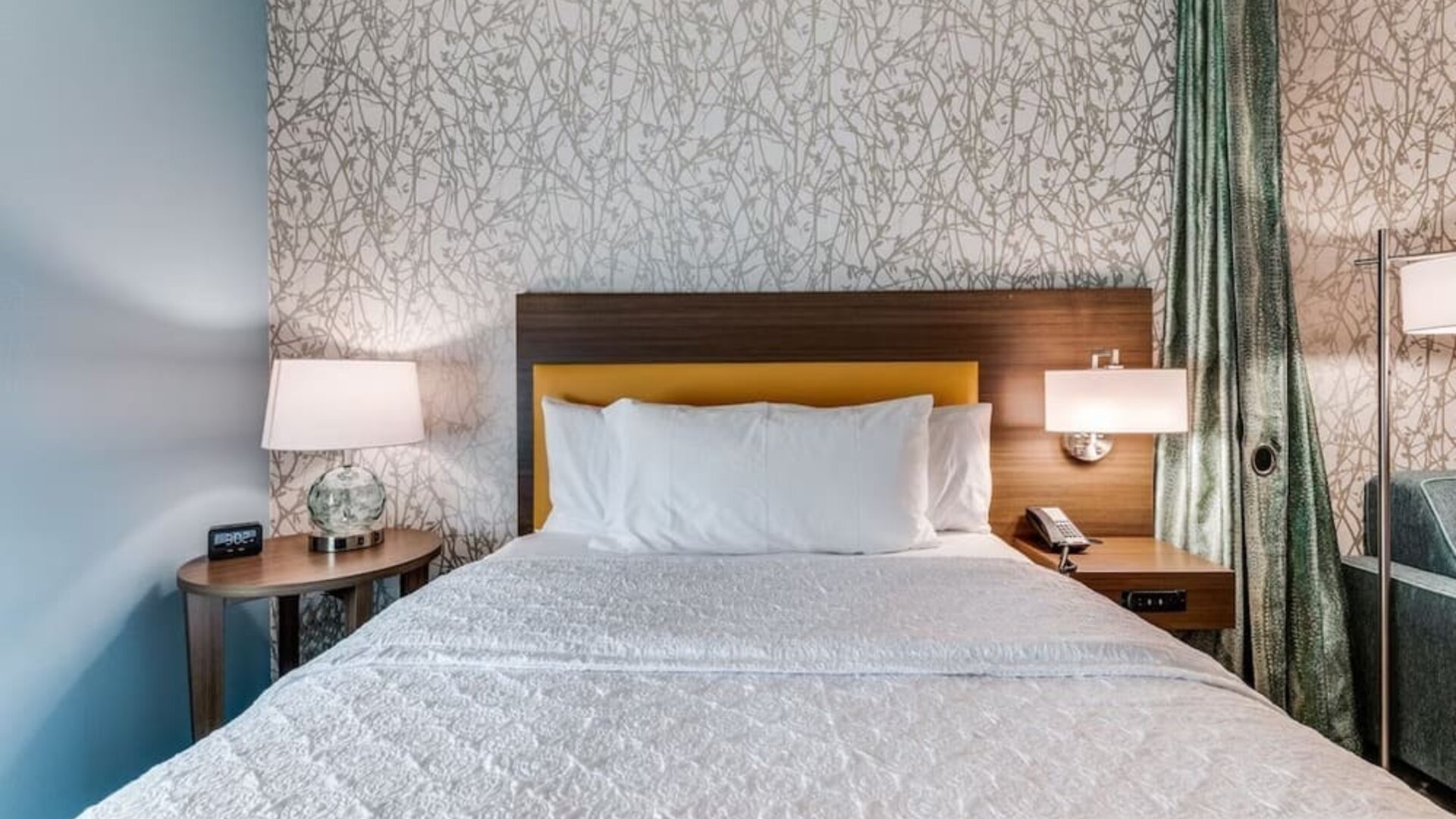 King bed at Home2 Suites By Hilton Dallas Medical District Lovefield.