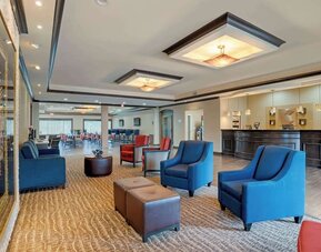 Hotel lobby at Comfort Suites Alexandria, LA.