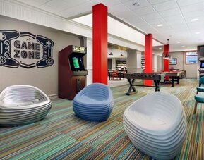 Game room at Hotel Caza.