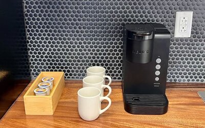 Coffee station at The Irish Inn Boutique Hotel.