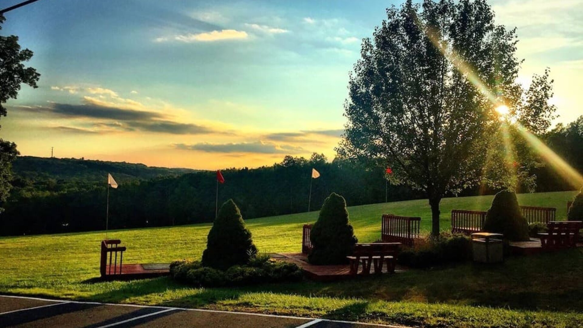 beautiful outdoor scenery at Cove Haven Resort.