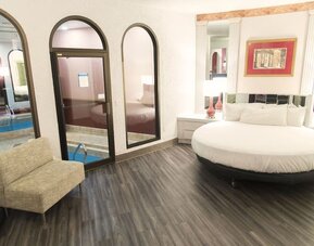 Romantic king room at Cove Haven Resort.