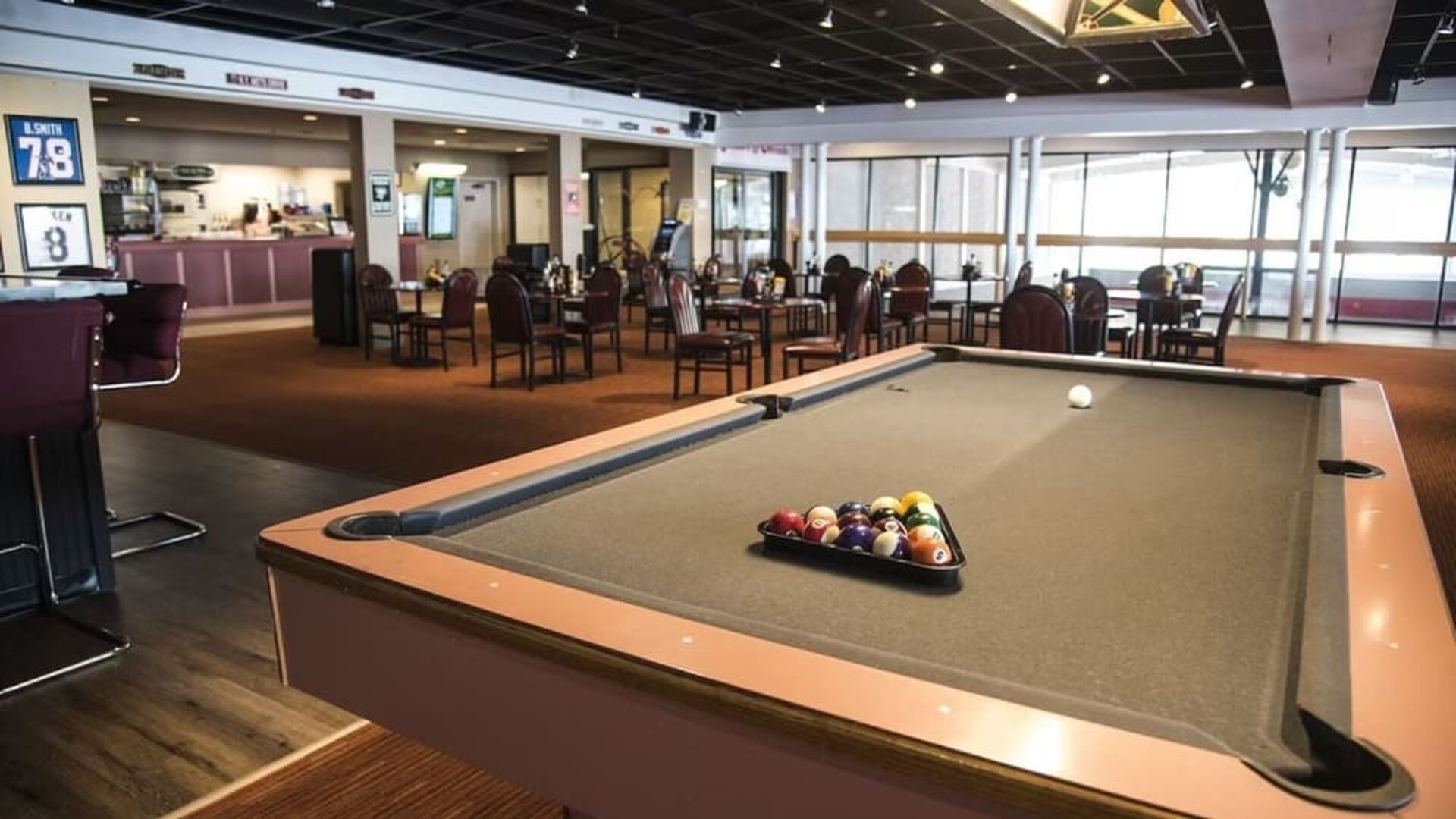 Billiards table at Cove Haven Resort.