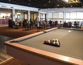 Billiards table at Cove Haven Resort.