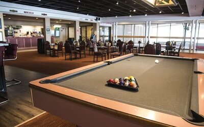 Billiards table at Cove Haven Resort.