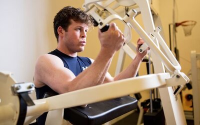 Fitness center at Cove Haven Resort.
