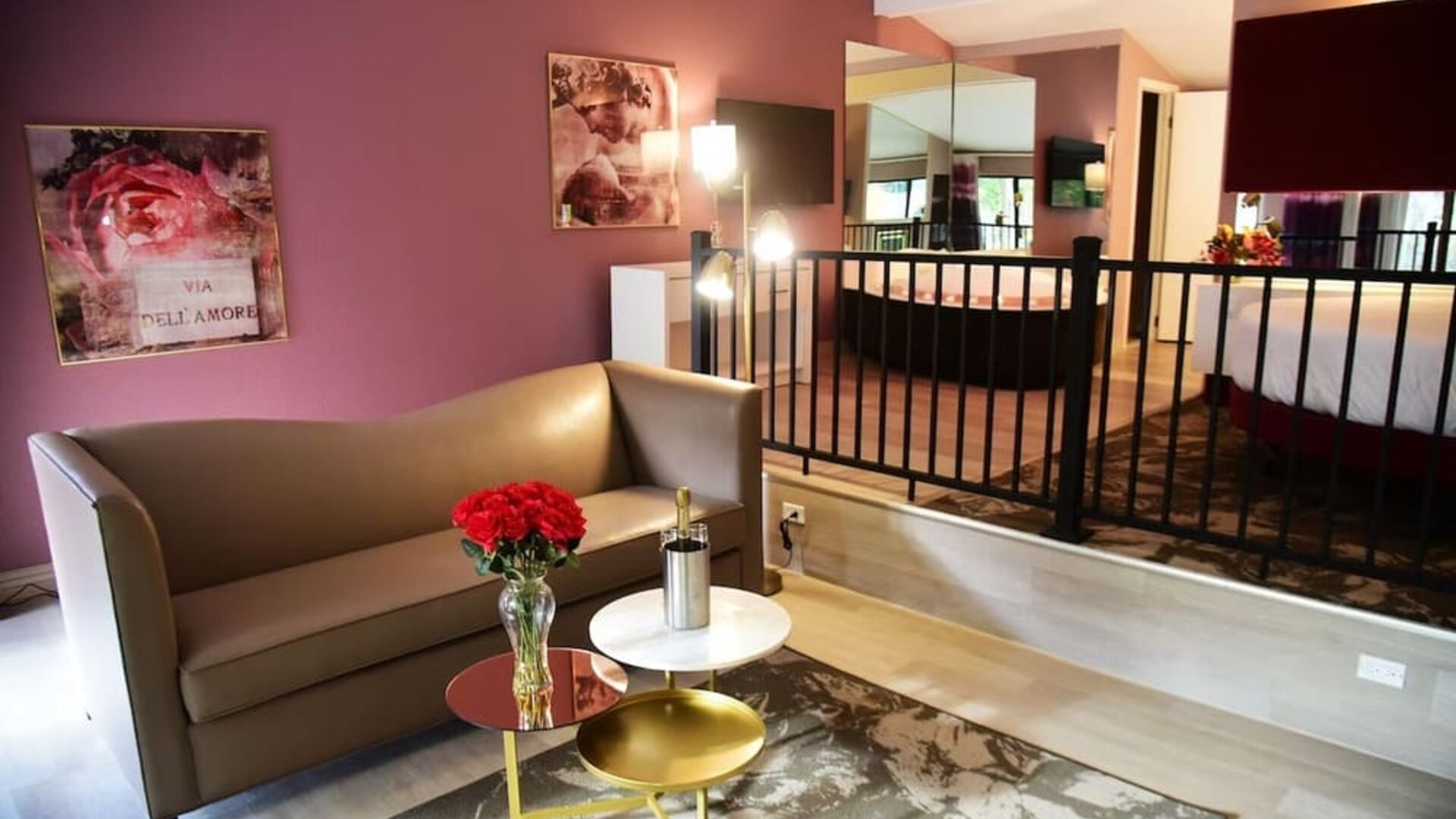 Lobby and lounge at Cove Haven Resort.