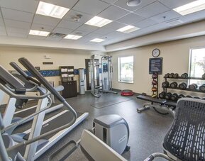Well equipped fitness center at Hampton Inn & Suites Trophy Club - Fort Worth North, TX.