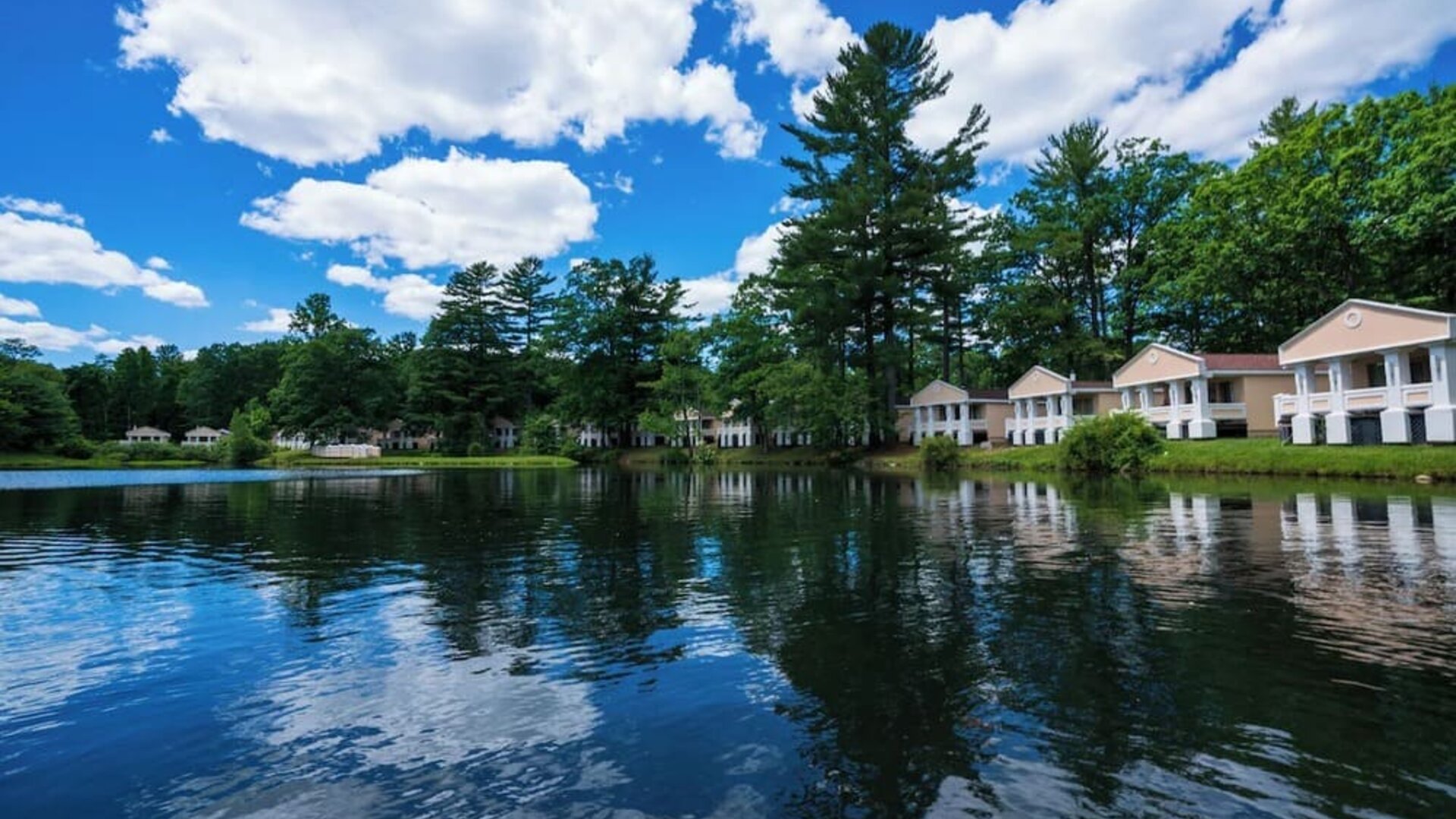 Lake views at Paradise Stream Resort.