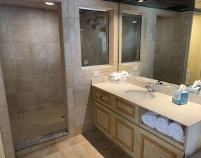 Guest bathroom at Paradise Stream Resort.