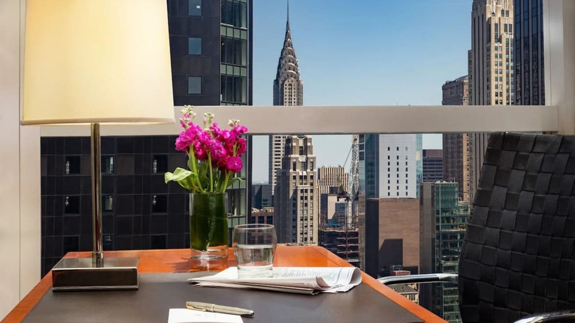 Work desk at Millennium Hotel Broadway Times Square.