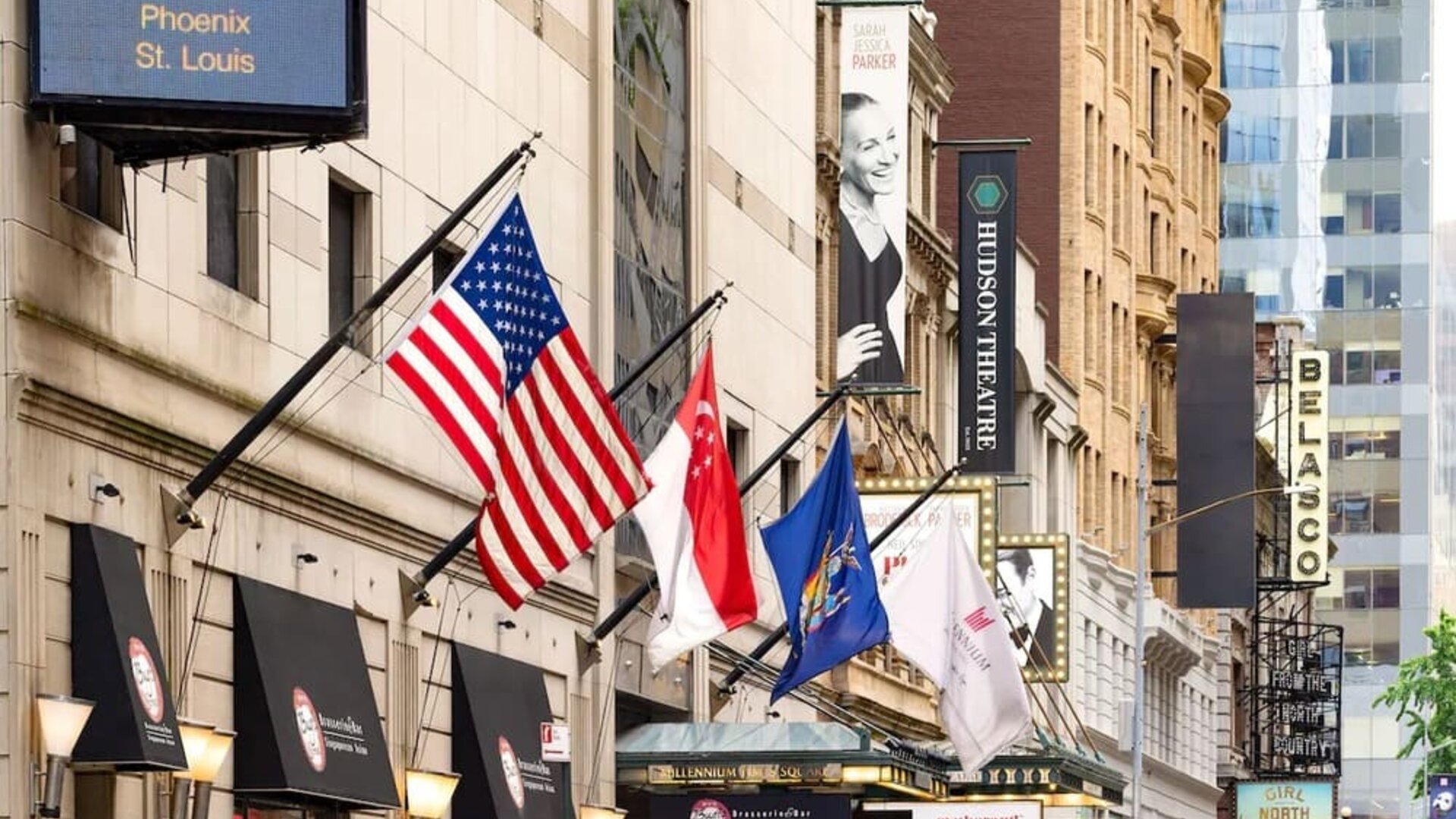 Hotel exterior at Millennium Hotel Broadway Times Square.