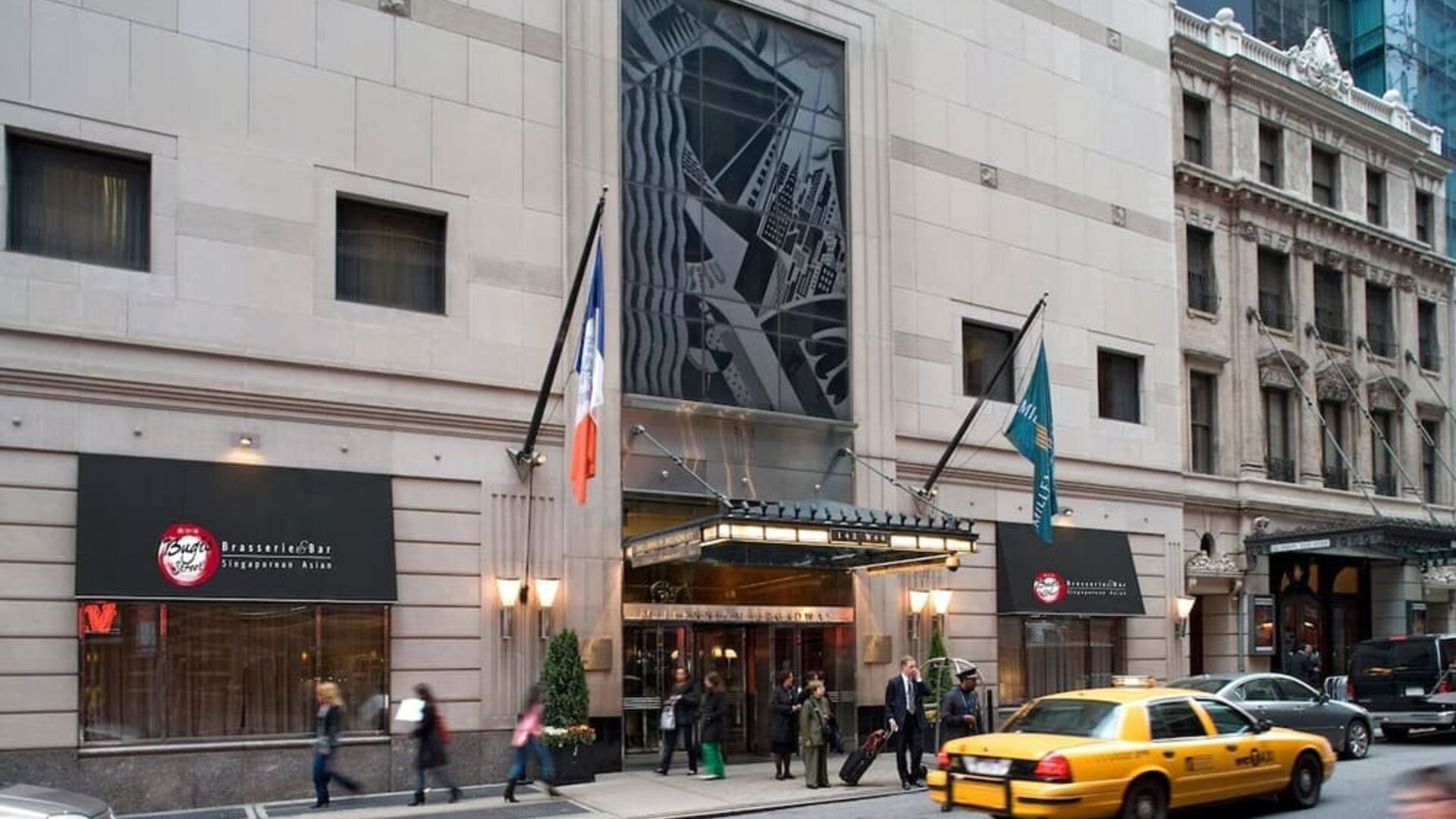 Hotel exterior and entrance at Millennium Hotel Broadway Times Square.