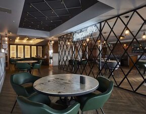 Dining area at Hampton By Hilton Humberside Airport.