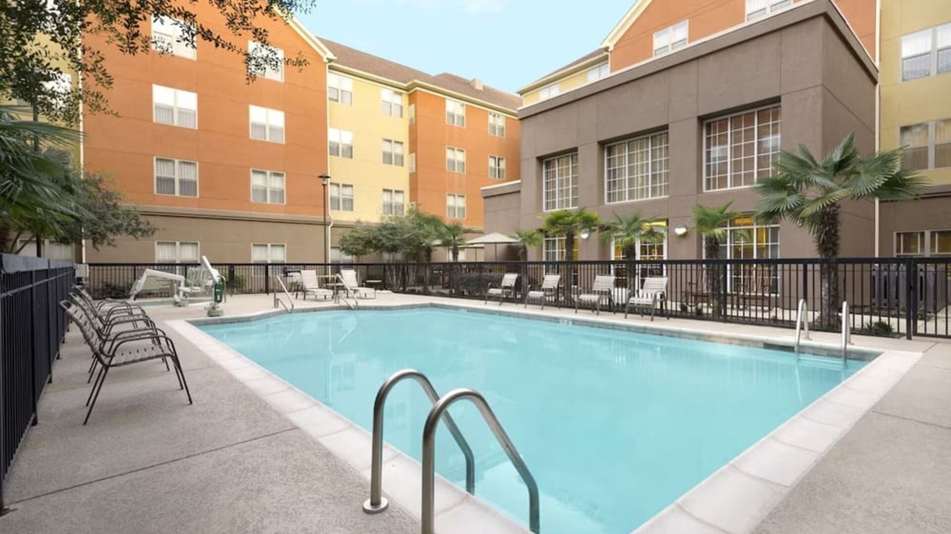 Outdoor pool at Homewood Suites By Hilton Shreveport.