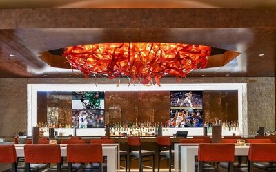On-site bar at Hilton Dallas/ Plano Granite Park.