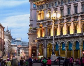 City streets at Aiello Rooms.
