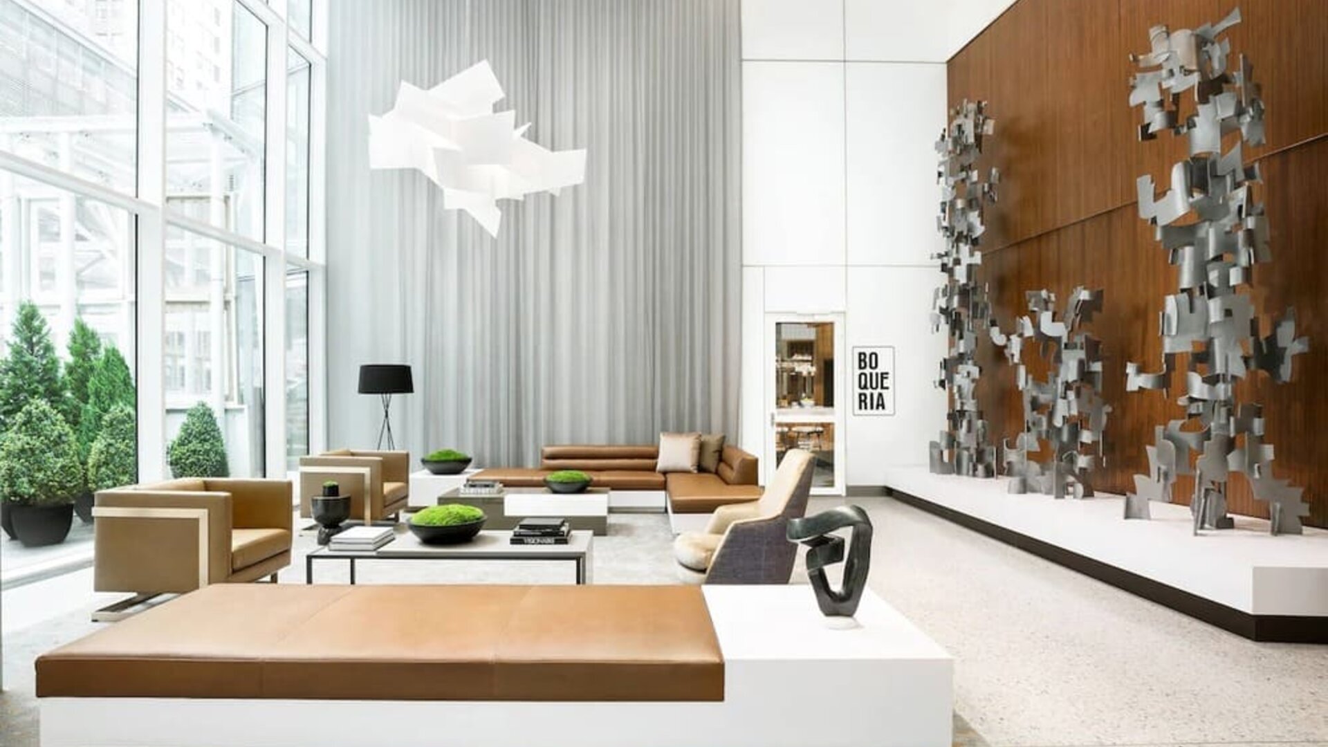 Lobby area at AC Hotel New York Times Square.