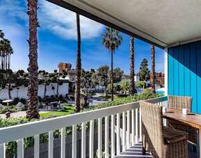 Balcony from day use room at The Anaheim Hotel.