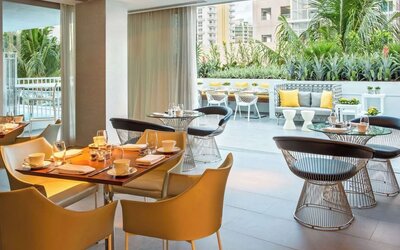 On-site restaurant at Hyatt Centric Miami South Beach.