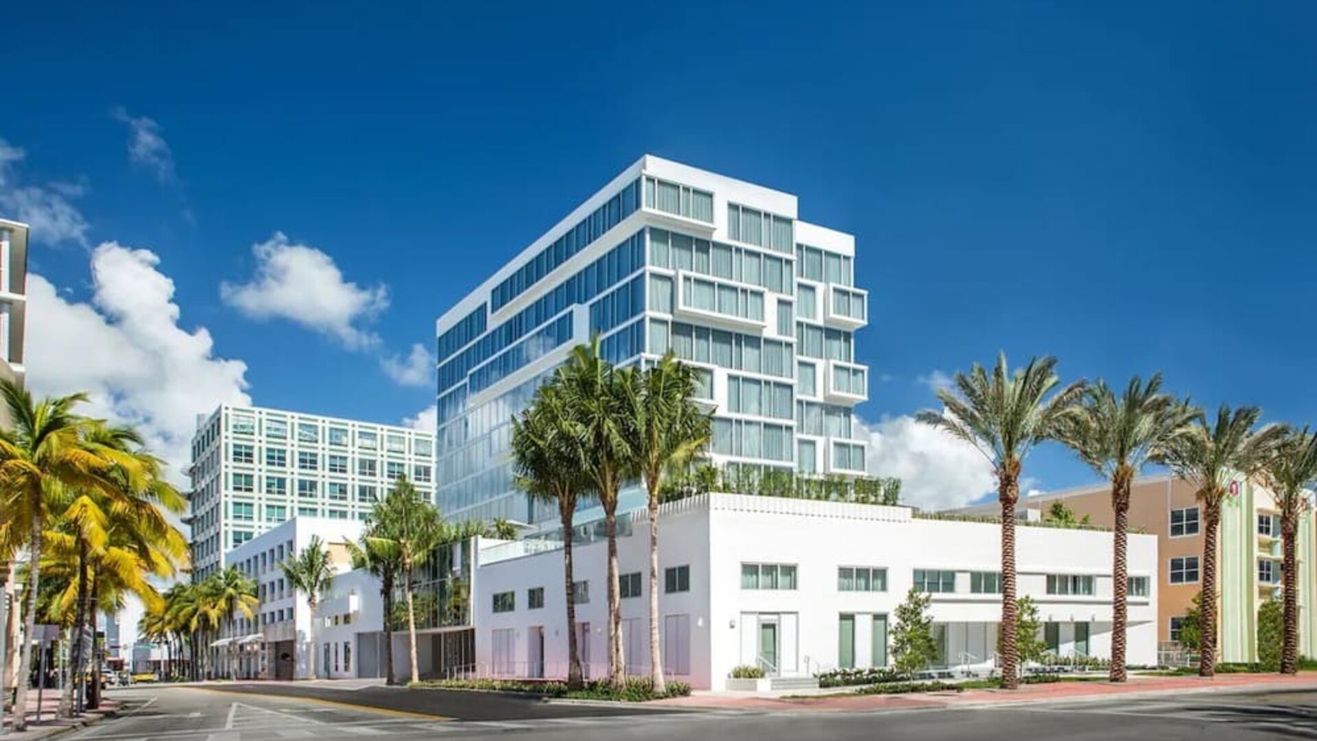 Exterior view of Hyatt Centric Miami South Beach.