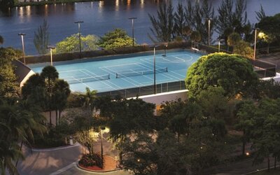 Sports court at Hilton Miami Airport Blue Lagoon.