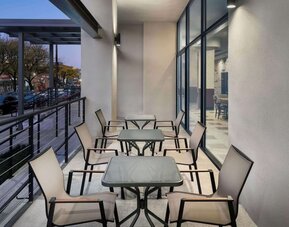 Outdoor terrace at DoubleTree By Hilton Long Island City, NY.